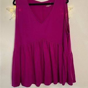 Lane Bryant Sleeveless Top 22/24 Pink/Purple EUC
